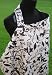 100% Organic Cotton Chic Reversible (2 in 1) Nursing Cover - Whispering Willow Reverses to Soft Black