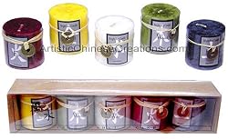 Chinese Feng Shui Products / Chinese Home Decor: Chinese Feng Shui Candles (Set of 5)