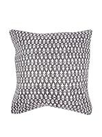 ICONS CORNER Cojín Artesanal (Gris / Blanco)