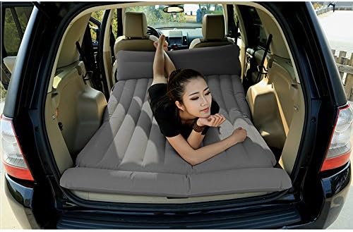 Car Travel Inflatable Mattress Flocking Air Bed Camping Universal SUV Back Seat Extended Air Couch with Pillow
