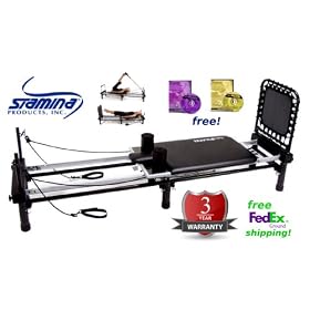 Stamina AeroPilates Reformer 55-4650C - FREE Shipping, FREE DVDs, FREE Rebounder!