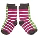 POLARN O. PYRET 2-PACK BIRTHDAY STRIPE SOCKS (CHILD) - 8-11 YRS/Meadow