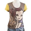 Jessie G. Women's Printed Scoop Neck Tee