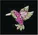 Hummingbird Pin with Austrian Crystal