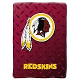NFL Washington Redskins 60-Inch-by-80-Inch Raschel Plush Blanket "Big Burst" Desgin