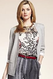 Autograph Longline Jacket with Linen