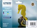 Epson - Multipack T0487 - Cartouche d'encre d'origine - 1 x noir, jaune, cyan, magenta, magenta clair, cyan clair