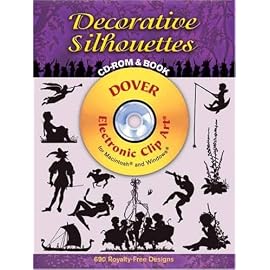 Decorative Silhouettes: Dover Electronic Clip Art for Macintosh and Windows (Dover Electronic Clip Art)