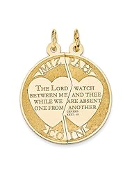 14K Mizpah Charm