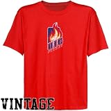 NCAA UIC Flames Youth Red Distressed Logo Vintage T-shirt