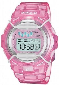 Casio Baby-G Ladies Tanning Timer Watch in Pink Resin BG1001-4AV