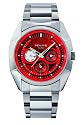 Police Gents P-Saratoga stainless steel bracelet with red dial watch