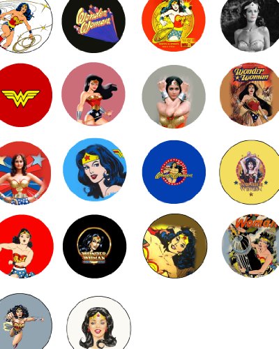  Wonder Woman 1" Button / Pin / Badge Set