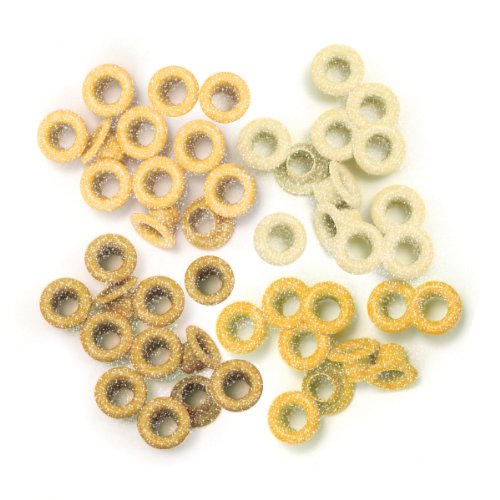 Unbekannt We R Memory Keepers 18676012 - Crop-A-Dile - Eyelets, 4 Farbt&ouml;ne &agrave; 15 St&uuml;ck, glitter gelb