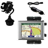 Garmin Nuvi 650 Auto Cup Holder with Car Charger - Uses Gomadic TipExchange
