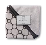 SwaddleDesigns Washcloth Set - Pastel Pink with Brown Mod Circles