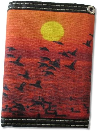 Adult Magellan Sportswear Sunset Ducks Velcro Tri-fold Wallet