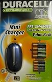 Duracell 4 AA + 4 AAA Pre Charged Rechargeable Batteries Value Pack with mini Charger