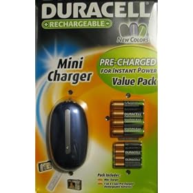 Buy Duracell 4 AA + 4 AAA Pre Charged Rechargeable Batteries Value Pack with mini... now!