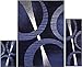 Home Dynamix 3 Piece Ultra Soft Ariana Rug | Rug, Runner & Scatter (Navy Blue)