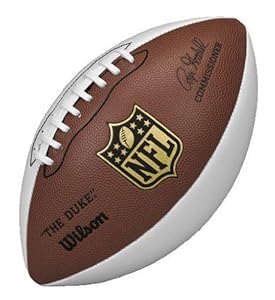 Wilson NFL Autograph Football, Brown/White