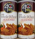 4C 100% Whole Wheat Seasoned BREAD CRUMBS 13oz (2 Cans)