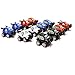 Dazzling Toys Pull Back & Let Go Race Cars 12 Pack, Assorted Car Colors: Red, White, Blue and Black, 3-4 Inch Cars