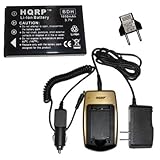 HQRP Battery and Smart Battery Charger for Polaroid NP-60 / NP60, DVG-1080P ....