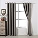 AMAZLINEN Sleep Well Blackout Curtains Toxic Free Energy Smart Thermal Insulated,52 W X 84 L Inch,Grommet Top,1 Panel Pack(Grey)
