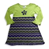 Girlfriends by Anita G - Toddler Girls Long Sleeve Dress, Lime, Purple
