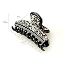 Tame Black Crystal - Cubitas Duchamp Collection (Made in France, Swarovski Crystals, Claw clip)