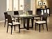 Furniture FX Round Dining Set Round Dining Table Set in Cappuccino