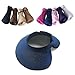 Navy ® Fashion Girl Beach Sun Visor Foldable Roll up Wide Brim Straw Hat Cap Free Shipping