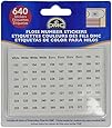DMC 6103 Floss Number Stickers, 640-Stickers