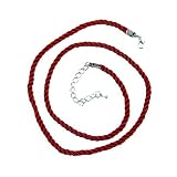 Necklace Cord For Pendants - D3 - Twisted Triple Strand Silk / Satin + 2