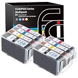 8x Cartridges Chipped For Canon Pixma iX4000 Compatible Printer Ink Cartridges Contains 6x CLI-8 Colours 2x PGI-5 Black   Latest Chip Installed, Ready To Print