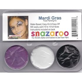 Snazaroo Mardi Gras Face Paint Theme Kit
