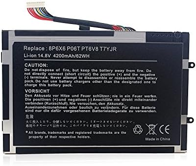 ADDWR New Laptop Battery for Dell Alienware M11X M14X R1 R2 R3 fits 8P6X6 P06T PT6V8 T7YJR 08P6X6 [Li-Polymer 14.8V 4200mAh/62Wh]