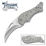 Sporting Goods : Tomahawk Folding Knife Grey Hawkbill