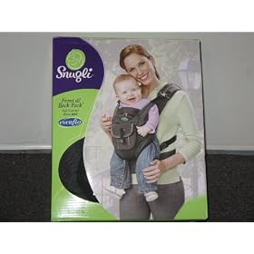 Evenflo Snugli Front & Back Pack Soft Carrier - Onyx