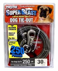Prestige Super-Beast Dog Tie-Out, 30-Feet