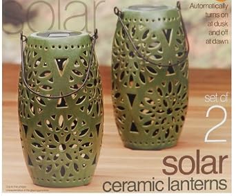 Enchanted garden sun Ceramic Lantern