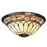 Kichler Lighting 340001 Dunsmuir Collection Tiffany Universal Art Glass Bowl