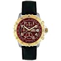 Invicta Men's Pilot Collection Stainless Steel Black Leather Chronograph Watch #6003