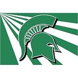 Michigan State Spartans College Style Tufted Floor Rug - NCAA College Athletics Fan Shop Merchandise