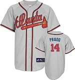 Ryan Church Jersey: Adult Majestic Road Grey Replica #25 Atlanta Braves Jersey