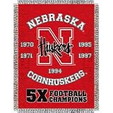 Nebraska Cornhuskers Commemorative Woven Tapestry 48x60 Blanket Throw - NCAA College Athletics