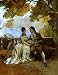 Fine Arts Reproduction: Edouard Castres "Jean Jacques Rousseau by Lake Léman" 53 x 71