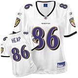 Todd Heap Purple Reebok Premier Baltimore Ravens Women's Jersey - Large