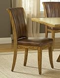 Grand Bay Caster Dining Chair in Medium Oak